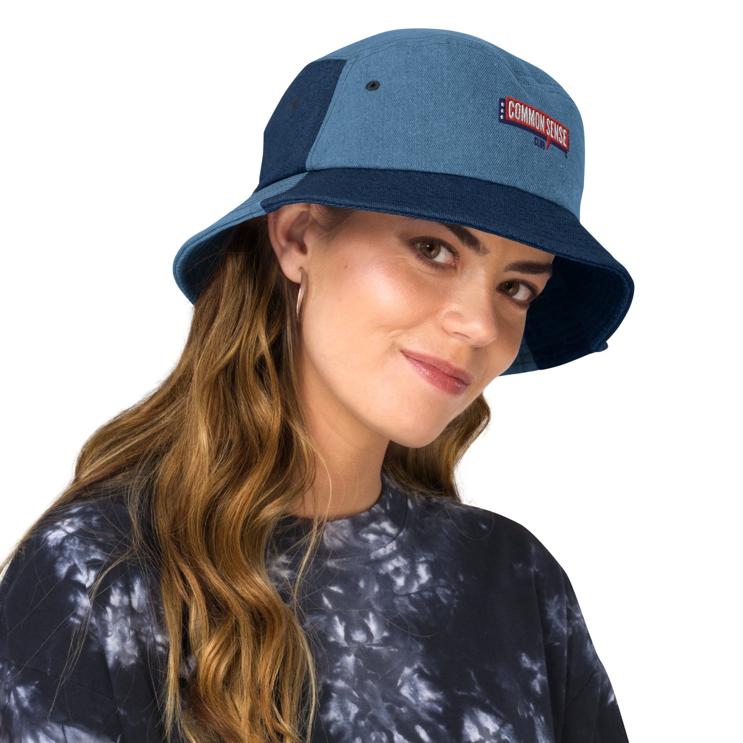 Denim bucket hat